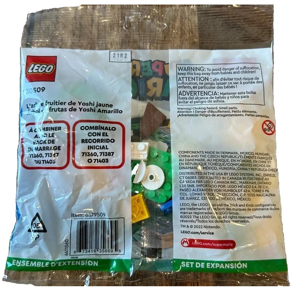 LEGO Super Mario: Yellow Yoshi's Fruit Tree Expansion Set (30509)